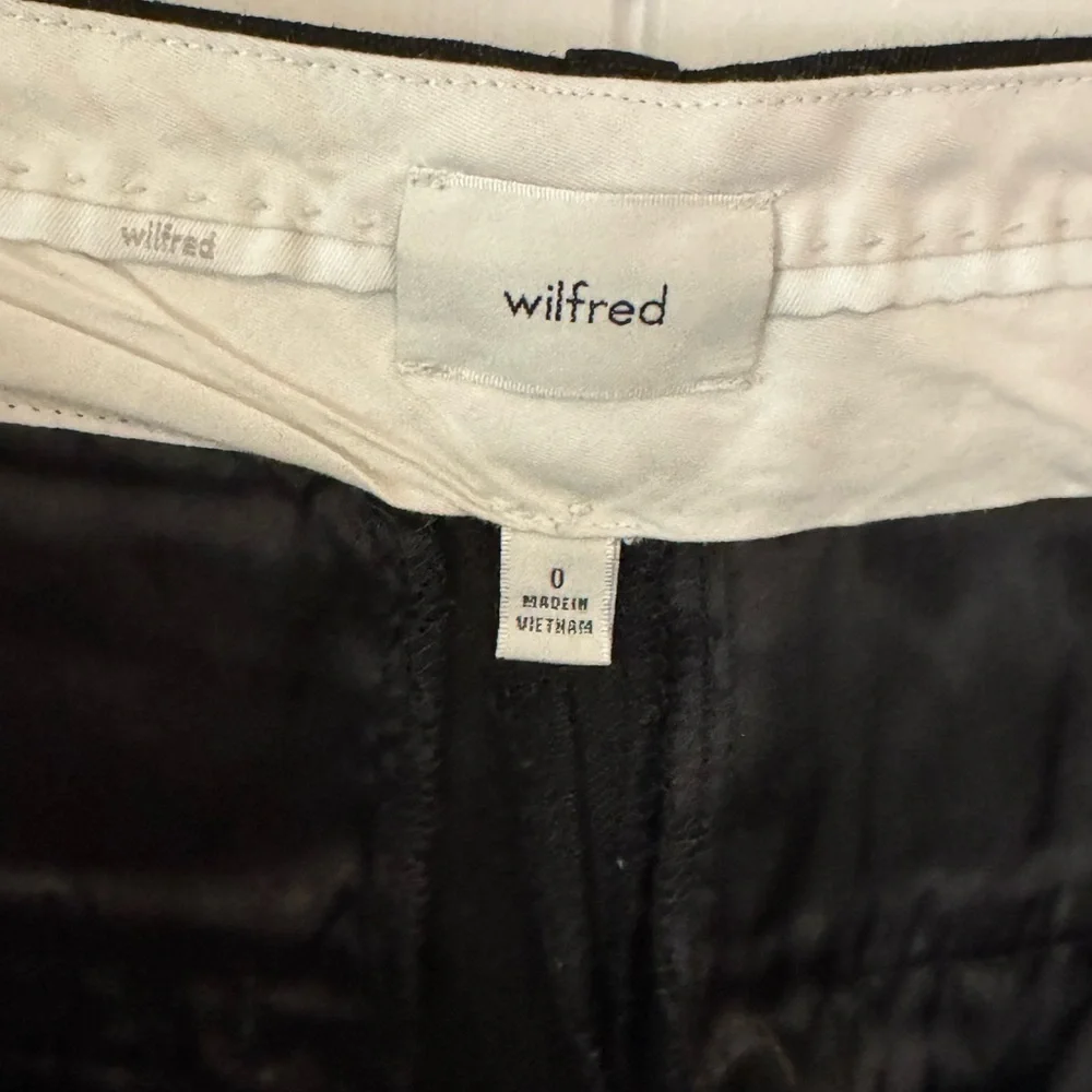 Wilfred  Elegant Black Linen Blend Pants